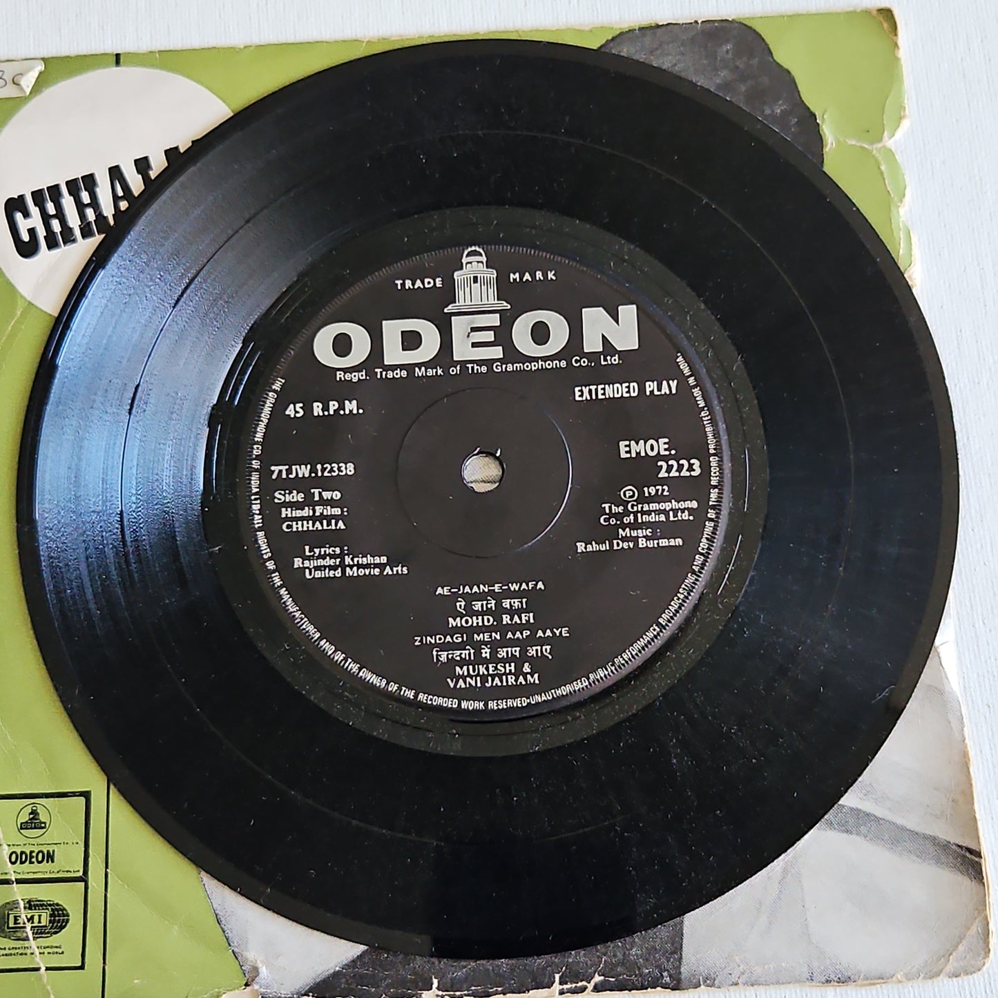 Chaalia - R. D. Burman Odeon EP classic in Near mint