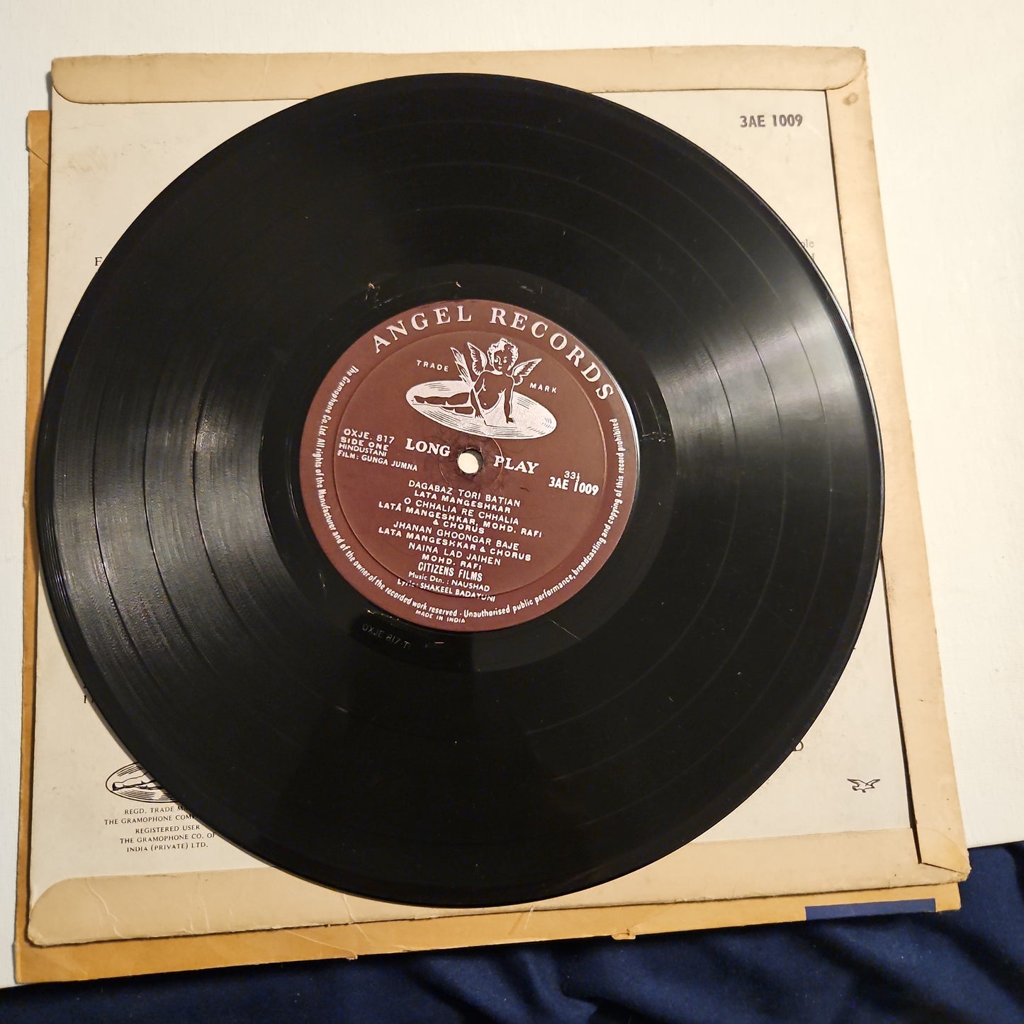 Gunga Jumna - Classic Superhit Naushad - 10 inch Angel in vg