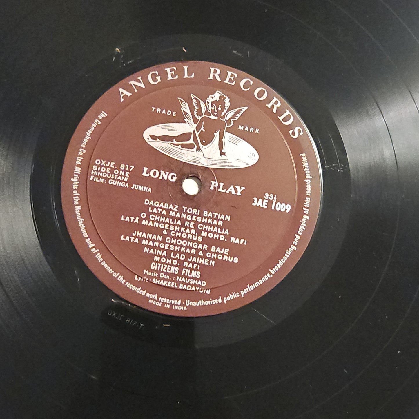 Gunga Jumna - Classic Superhit Naushad - 10 inch Angel in vg