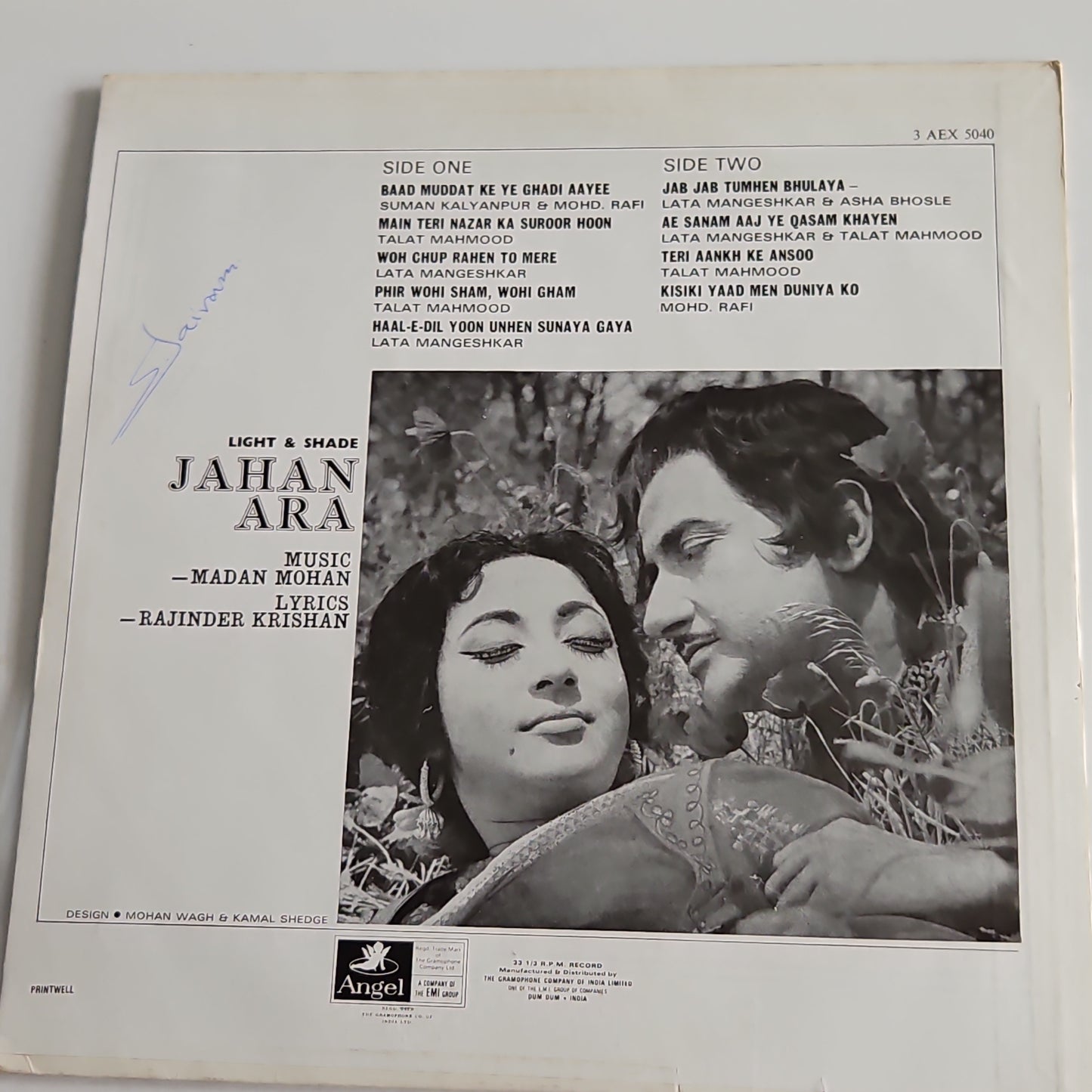 Jahan Ara - Original soundtrack by Madan Mohan in pristine