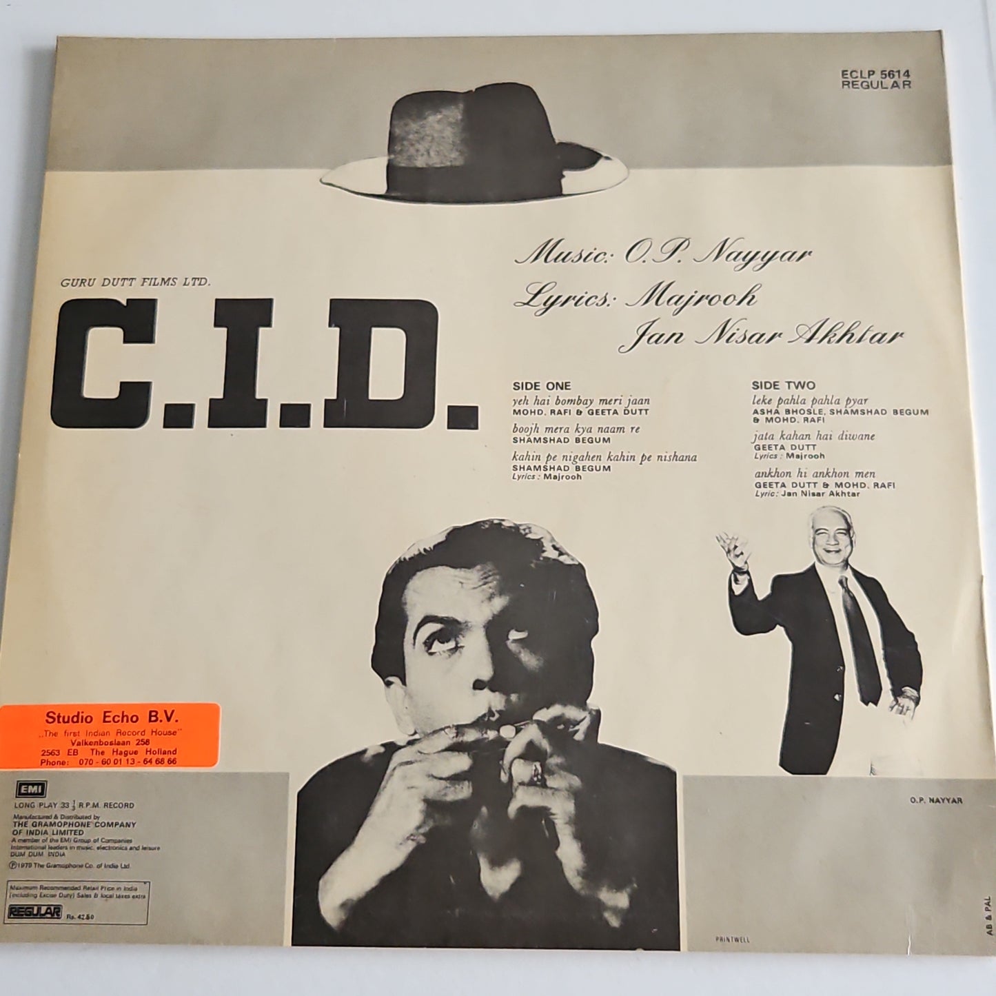 C I D - O P Nayyar superhit soundtrack in pristine condition