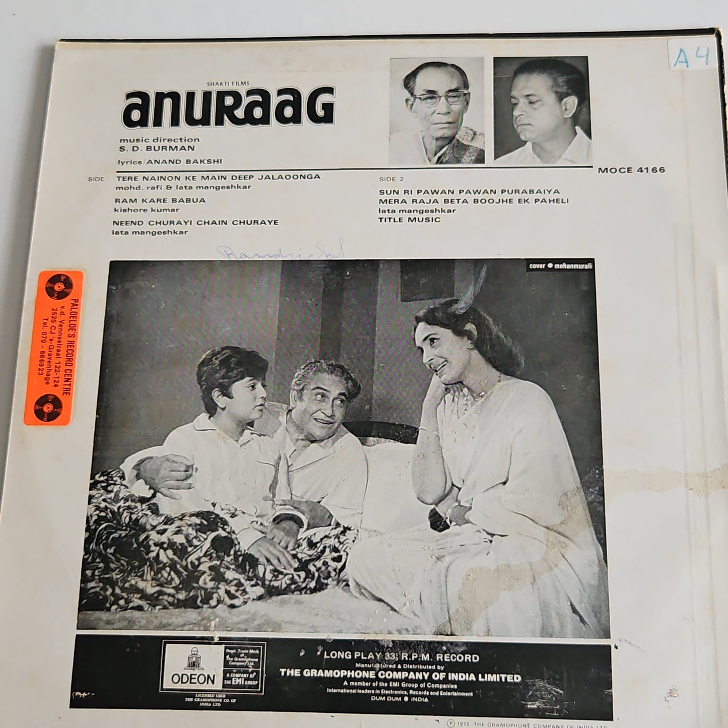 Anuraag - Original Soundtrck by S. D. Burman in pristine condition
