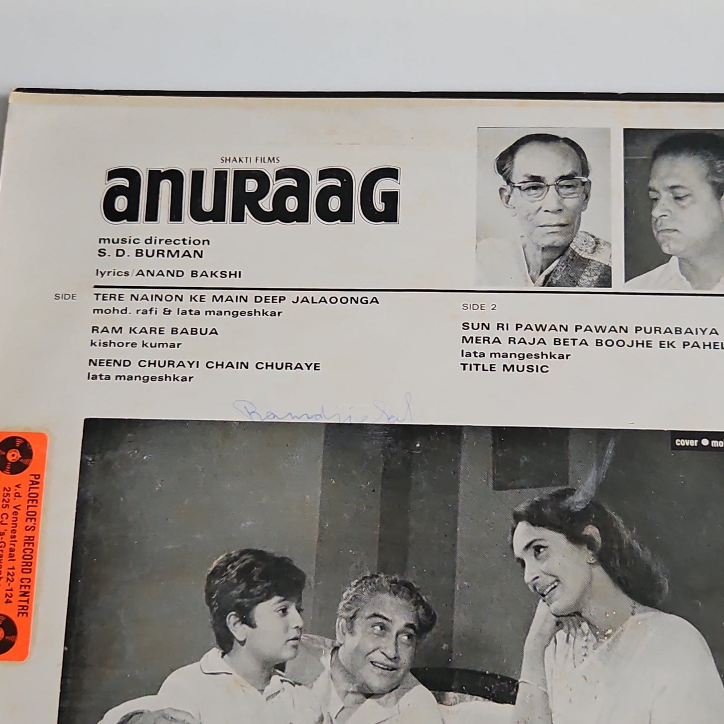 Anuraag - Original Soundtrck by S. D. Burman in pristine condition