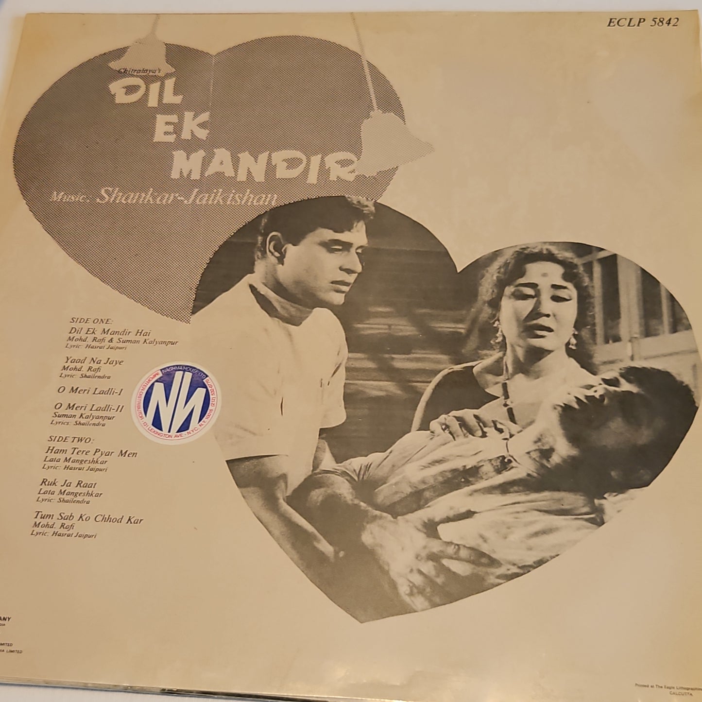 Dil Ek Mandir -by Shankar Jaikishan in pristine condition