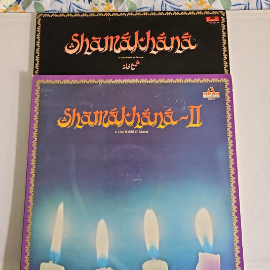 Shamakhana - Live Mehfil of Ghazals  Vol 1 and Vol 2 ( 4 LPS) in excellent