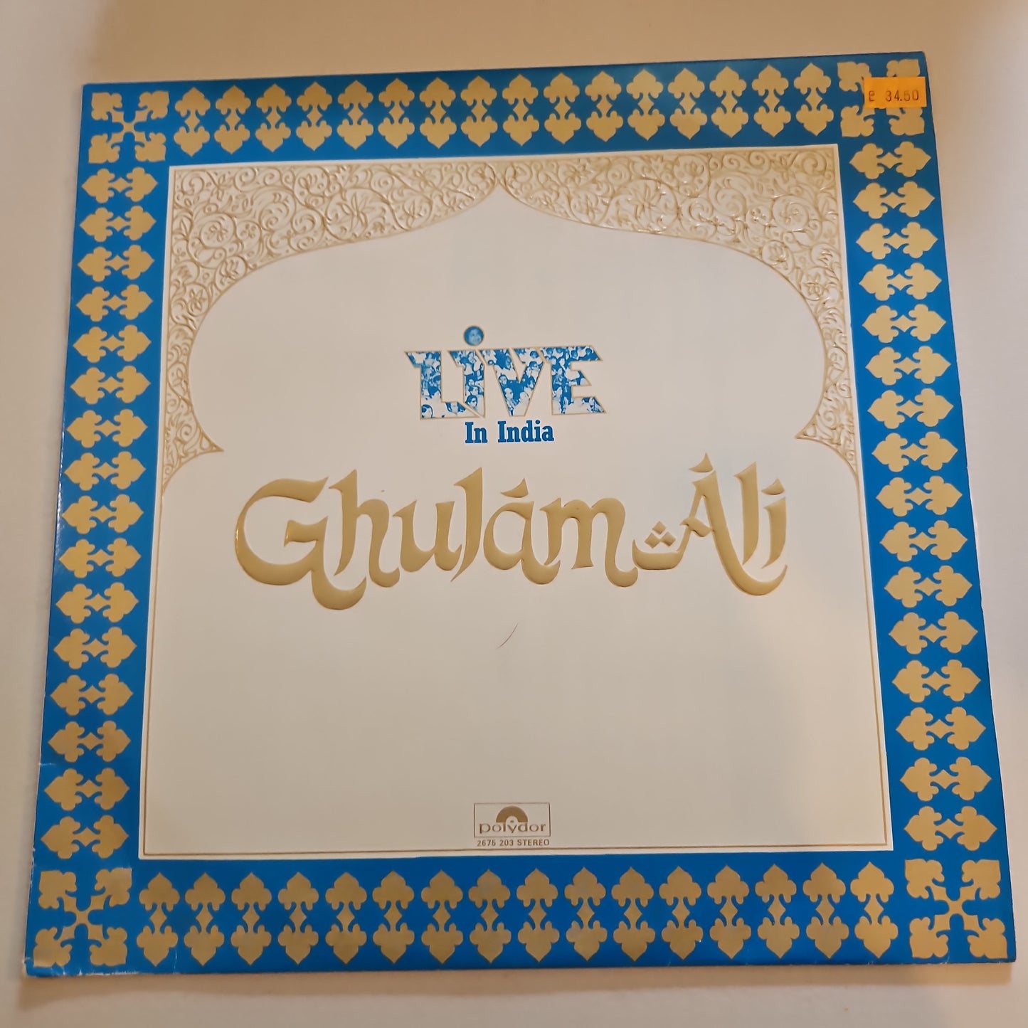 Ghulam Ali Live In India (Urdu Ghazals) 2 Lp set in near mint