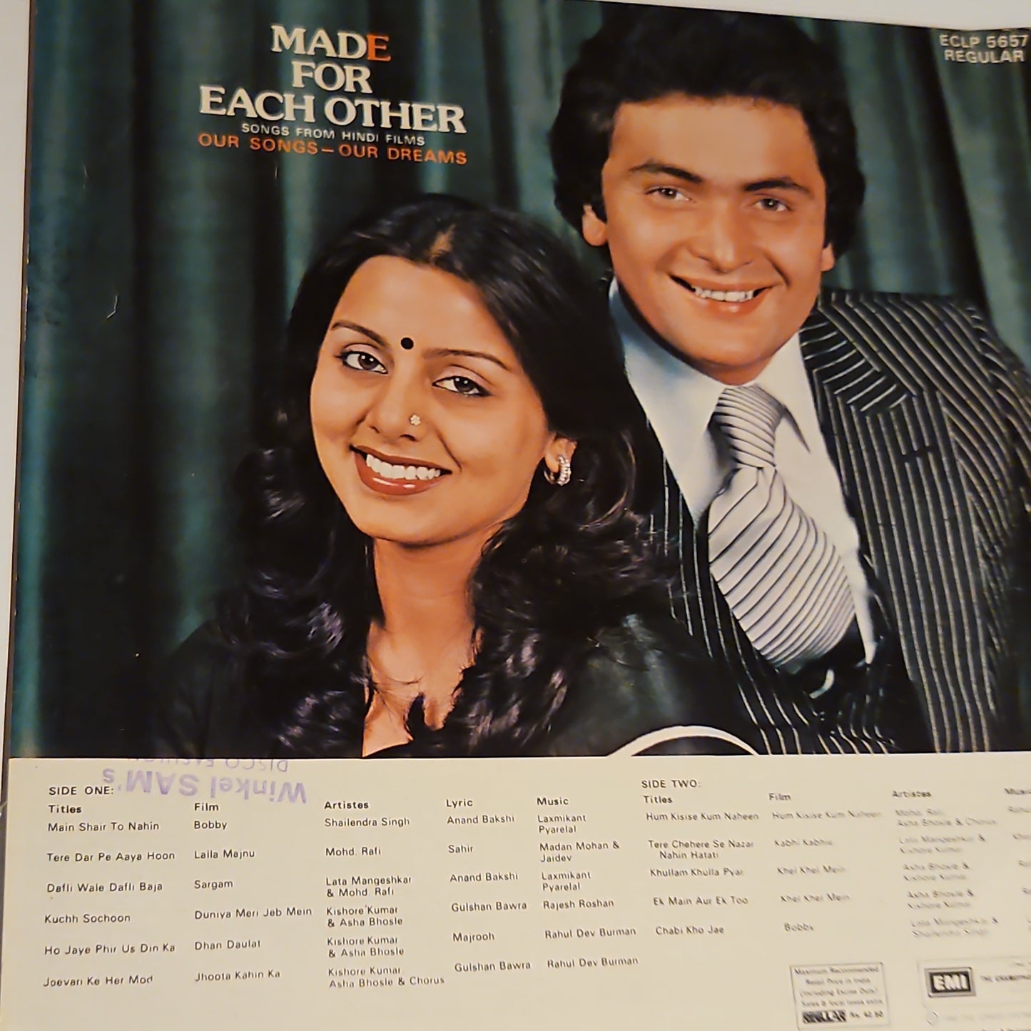 made For each other - Rishi Kapoor and Nitu Singh Songs in excellent