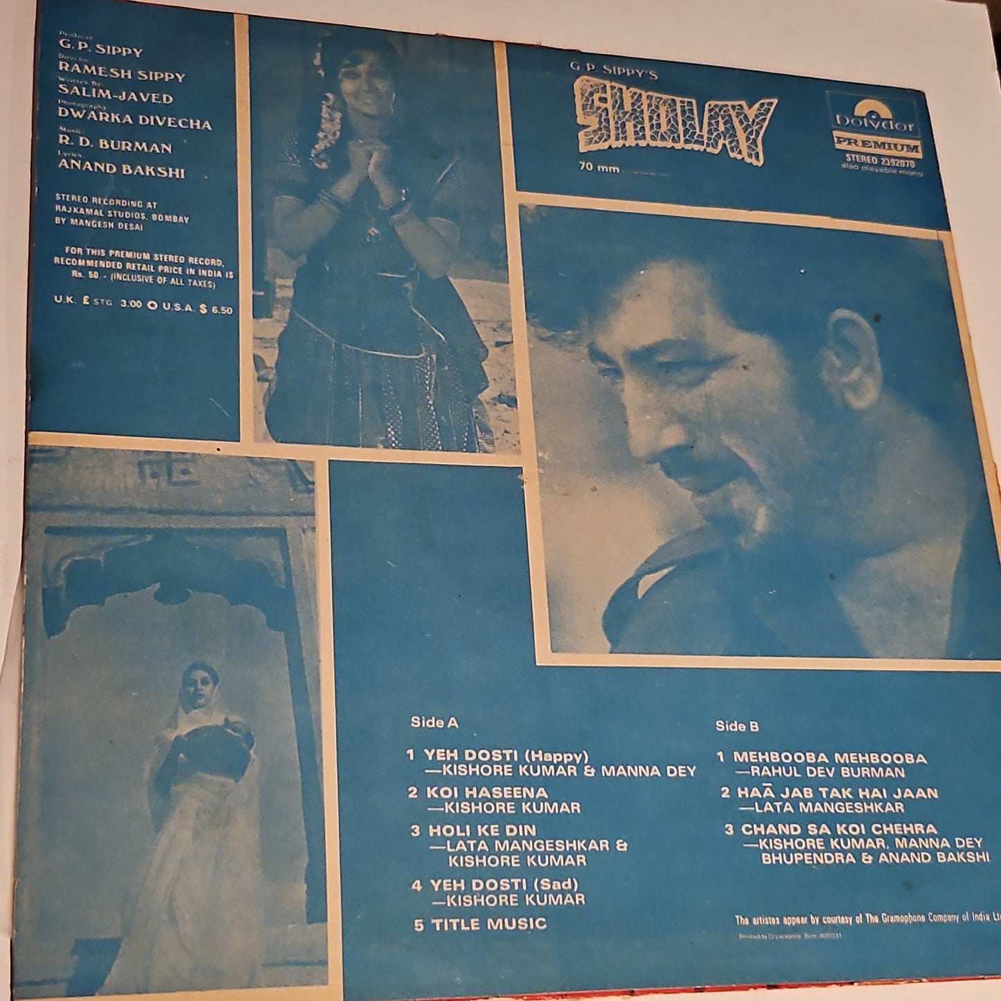 Sholay  - R D burman blockbuster in excellent condition