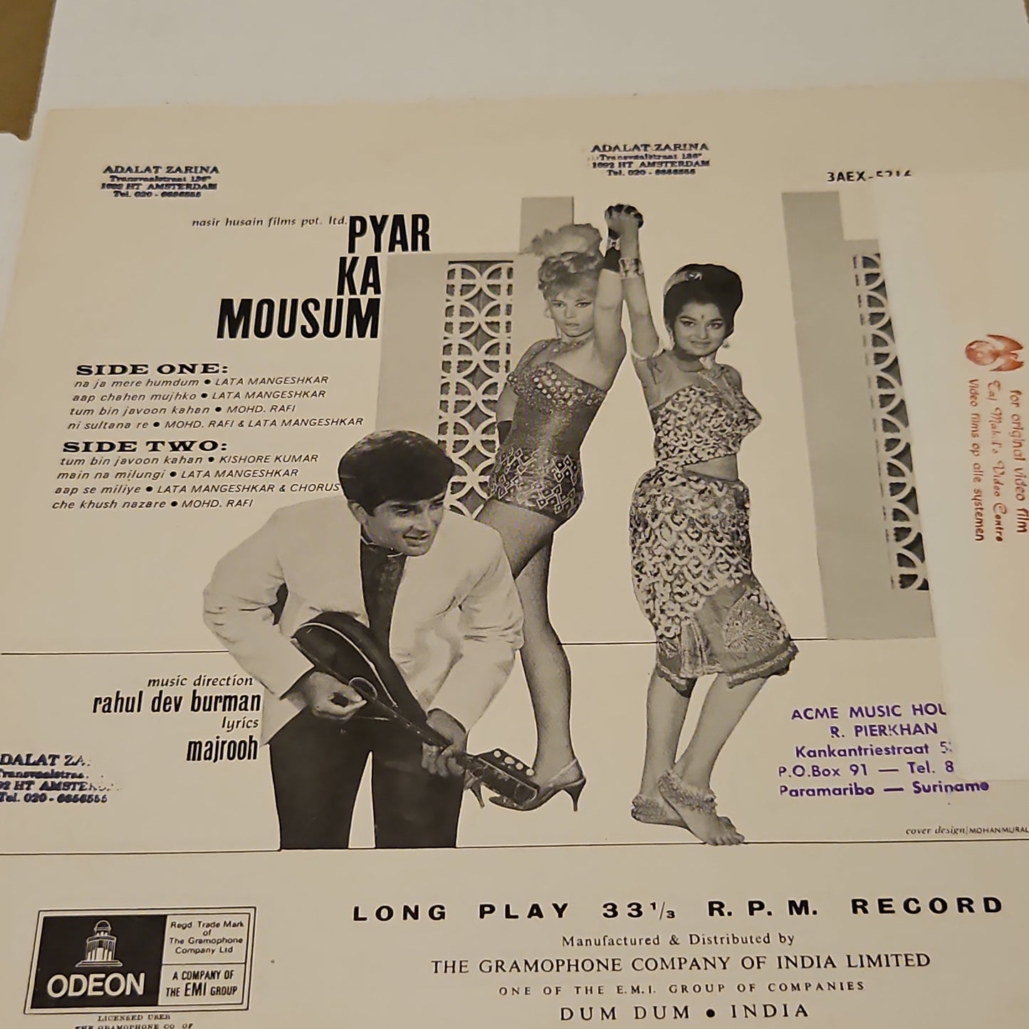 Pyar Ka Mousum - R D Burman superht in TMPL label - crisp recording near mint