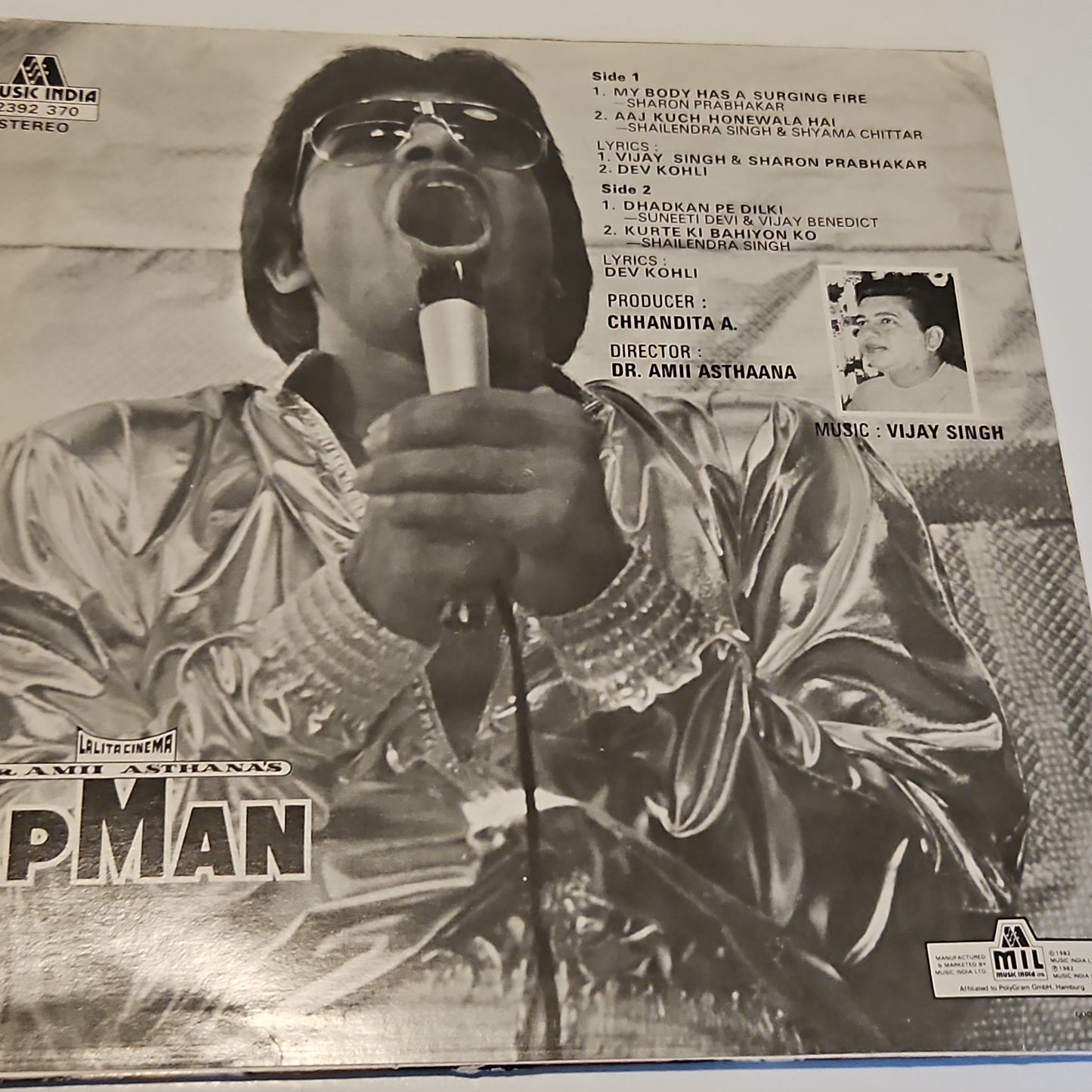 Apman - Vijay Singh - Rare soundtrack in excellent