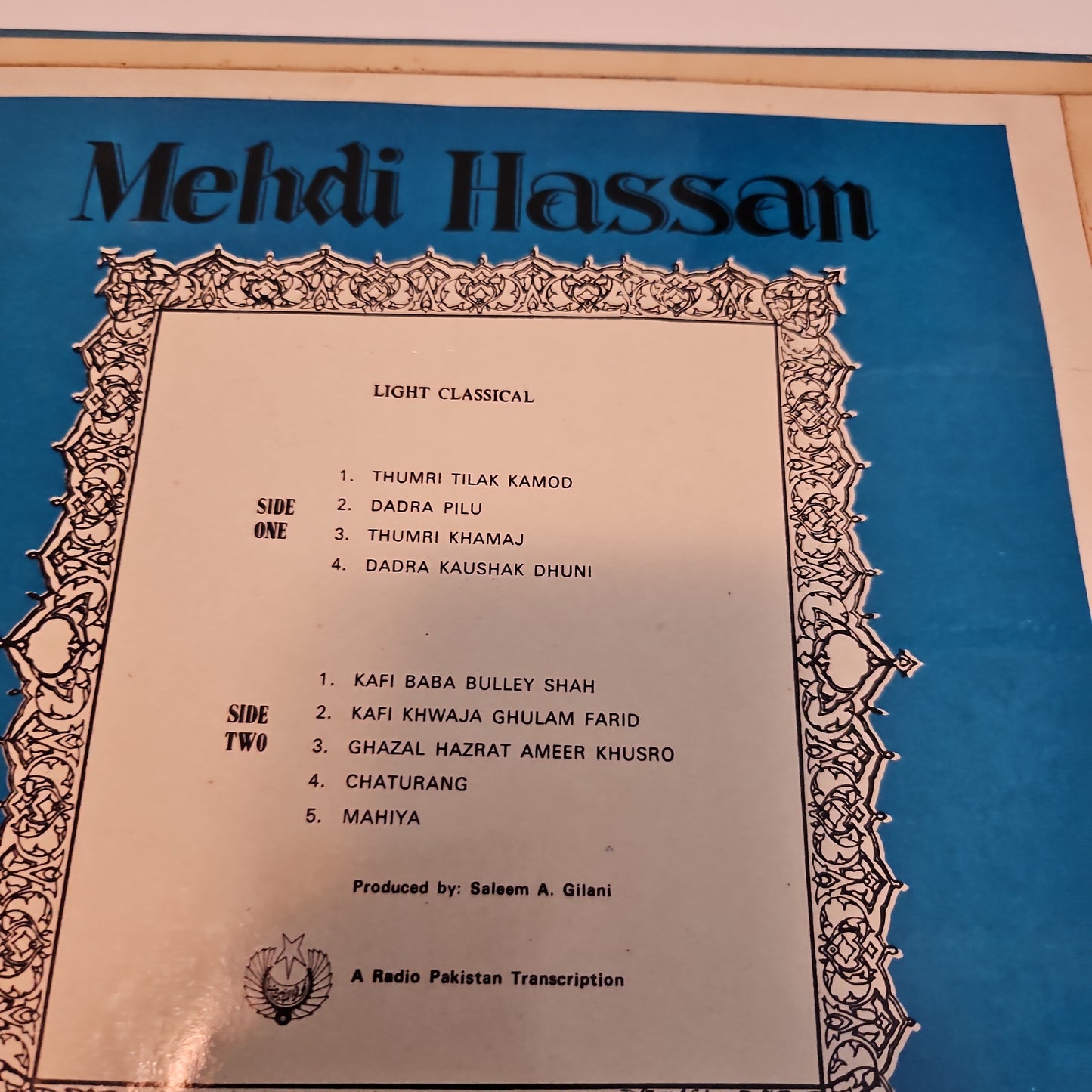 Mehdi Hassan Light Classical In unplayed mint