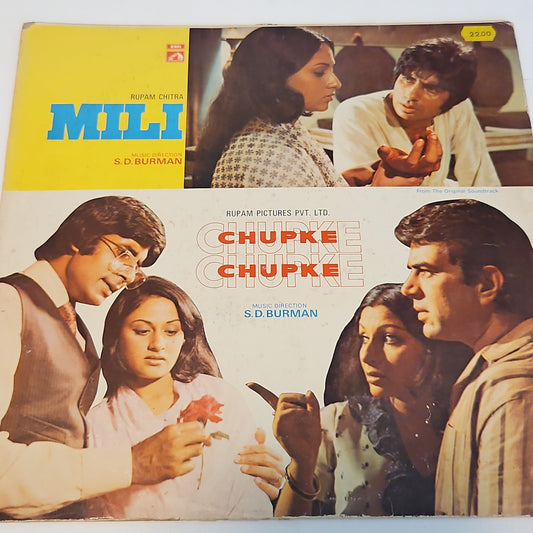 Chupke Chupke + Mili 2-in-1 ,  S D burman superhit album in excellent
