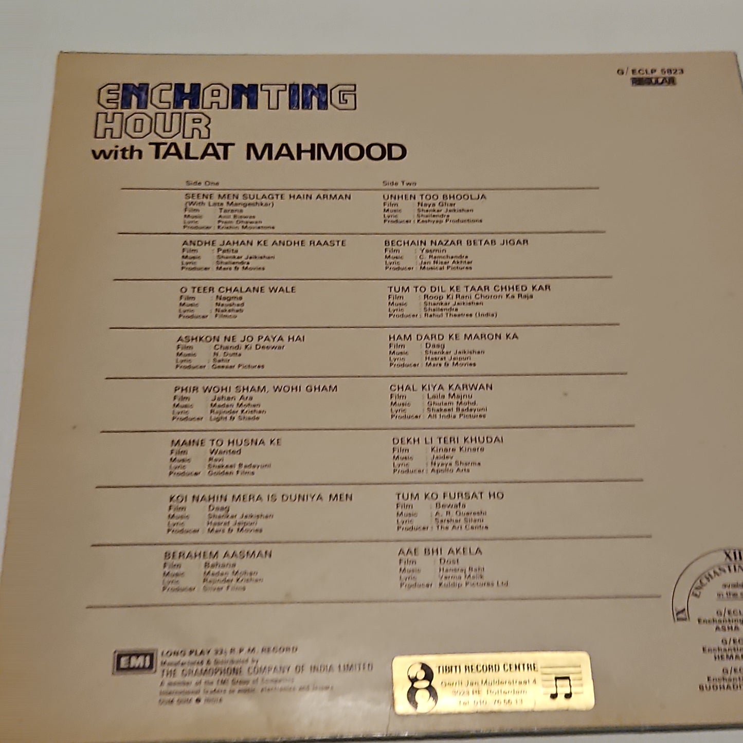 Talat mahmood - Enchanting Hour in excellent