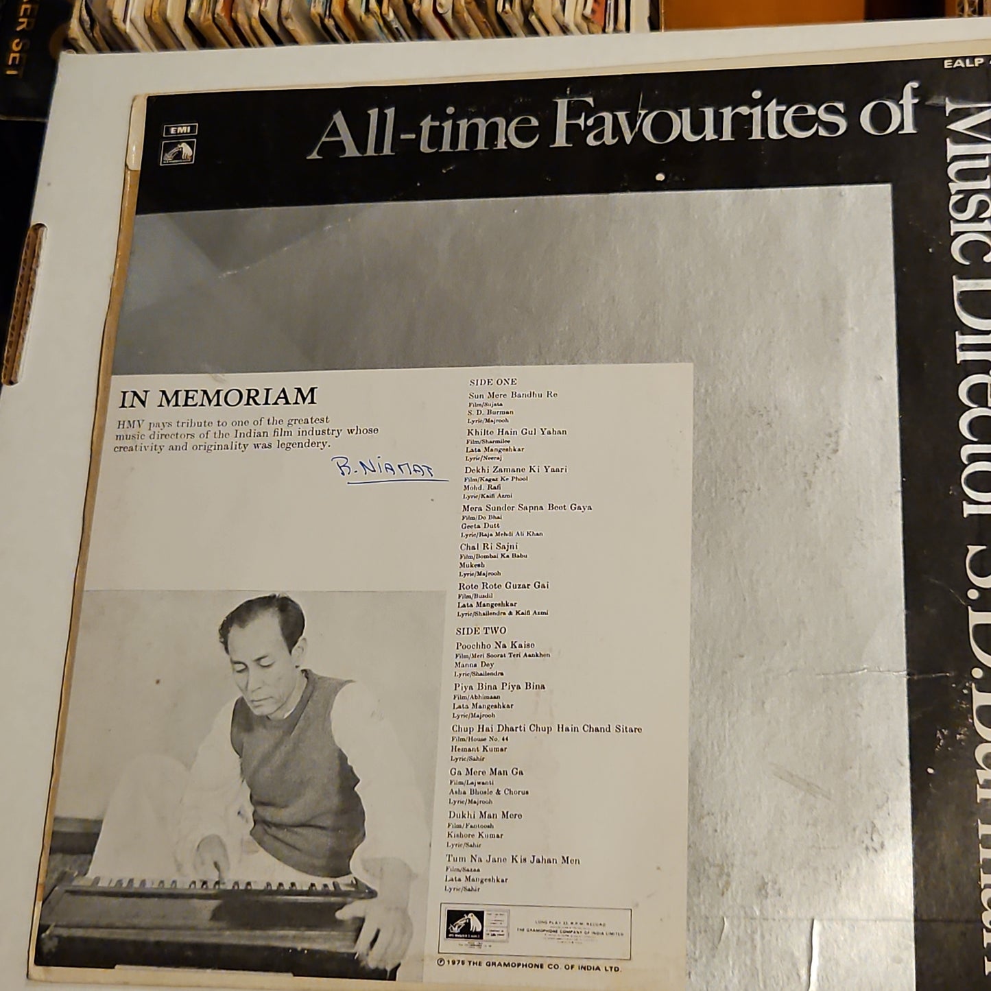 In Memorium of S D Burman in near mint condition