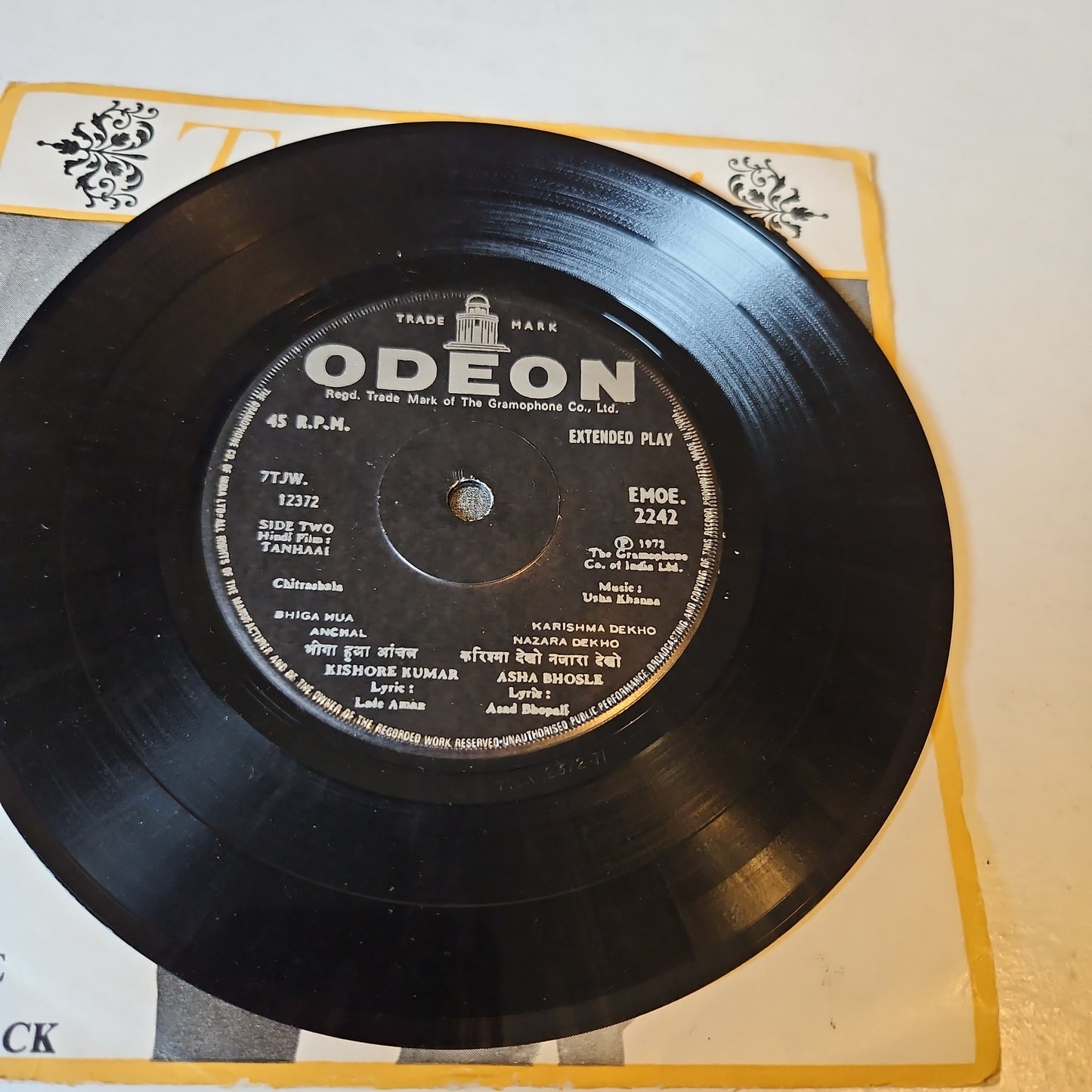 TANHAAI  - Classic Usha Khanna Odeon EP Rare in Near mint