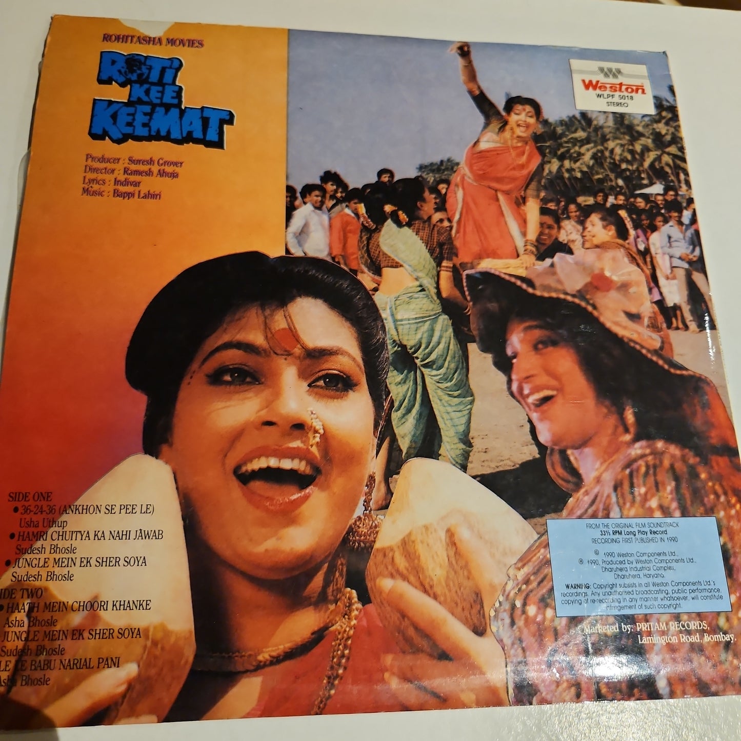 Bappi Lahiri - Roti Kee Keemat - Unplayed New MINT
