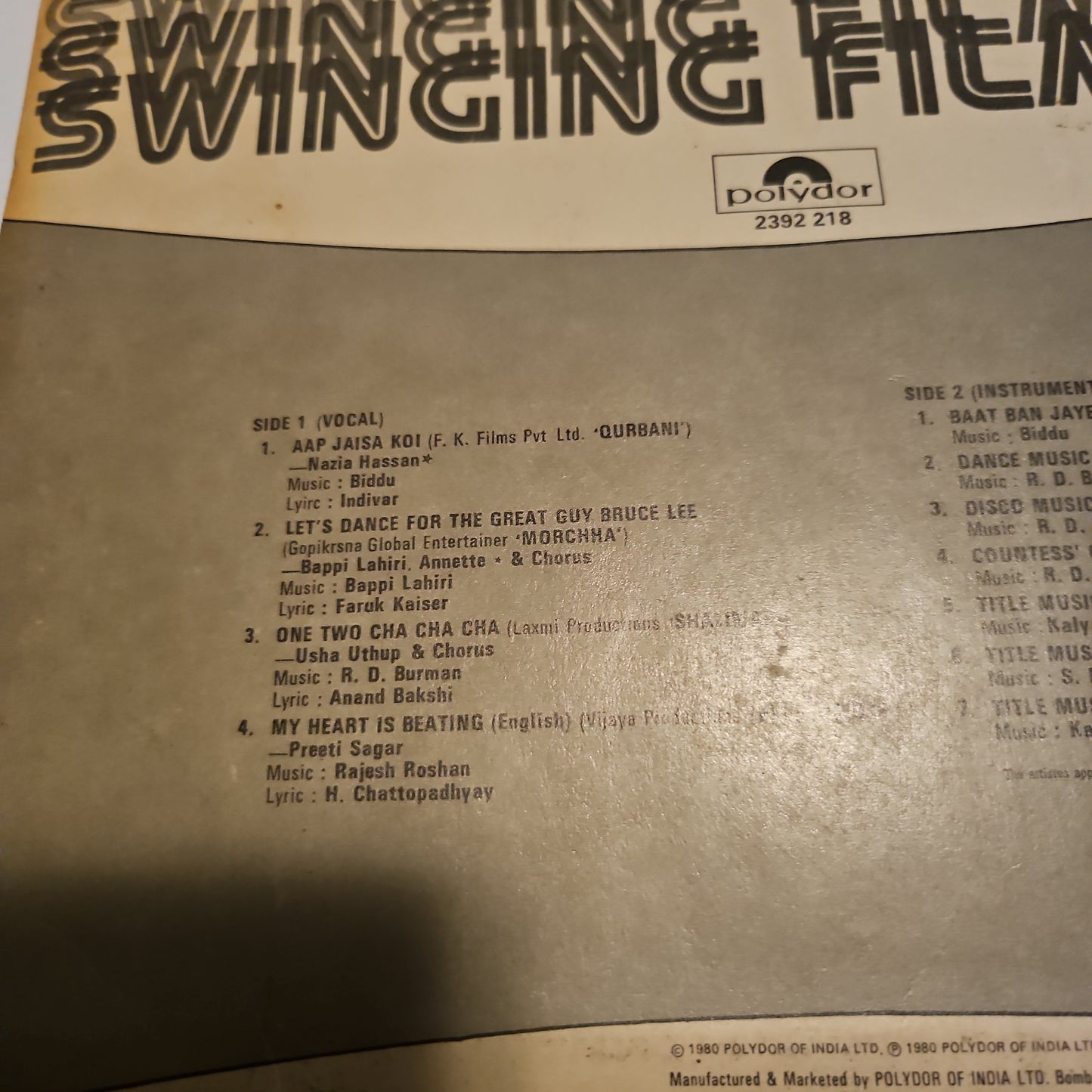 various - Swinging Film hits in Near mint