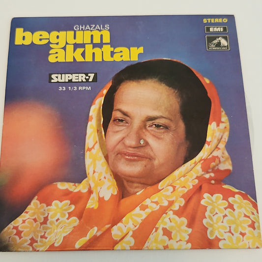 Begum Akhtar - Ghazals - Rarein super 7 - unplayed MINT