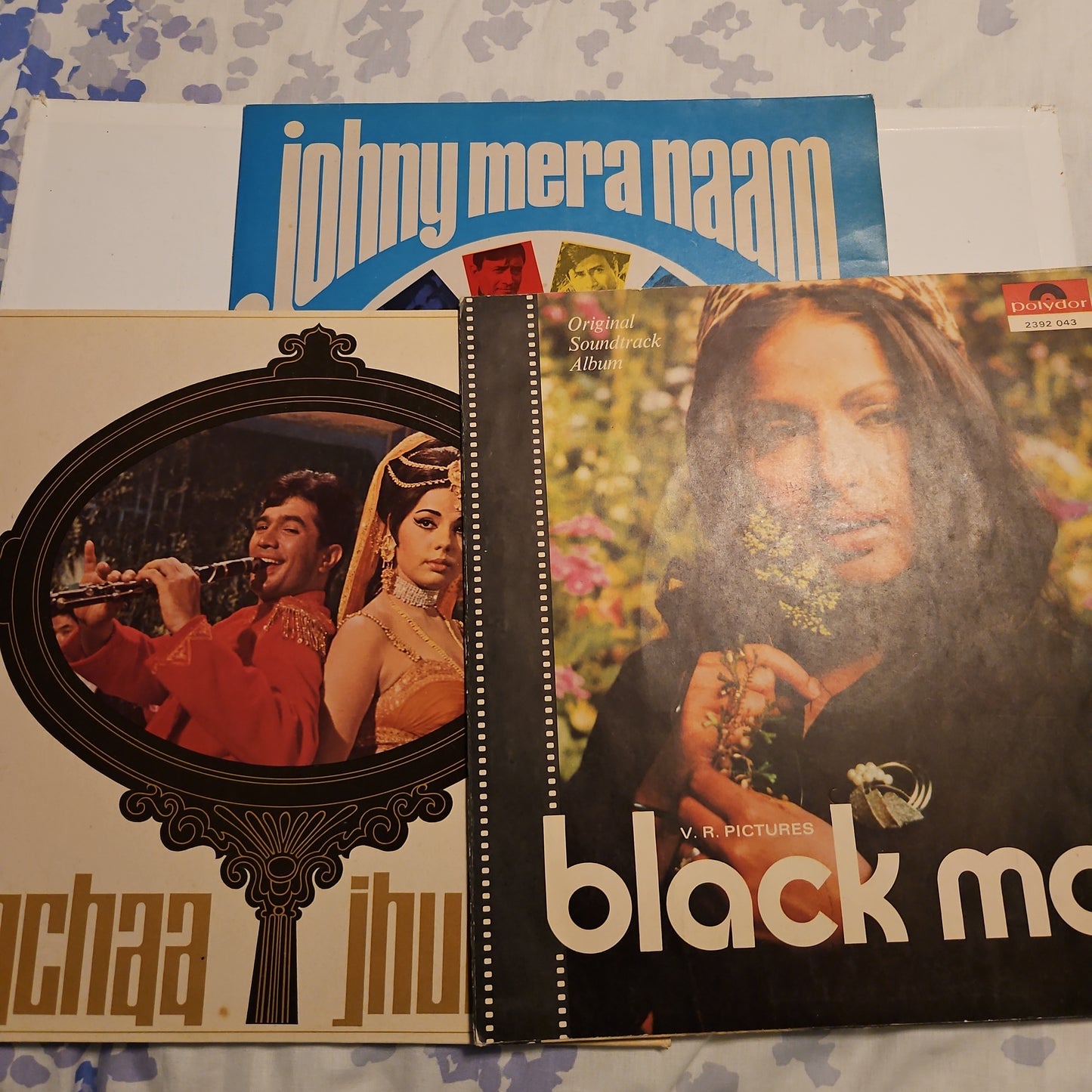 3 LPs package Kalyanji Anandji  blockbuster  Sachaa Jhutha, Black mail,  Johny Mera Naam in excellent to Near mint Psych Funk