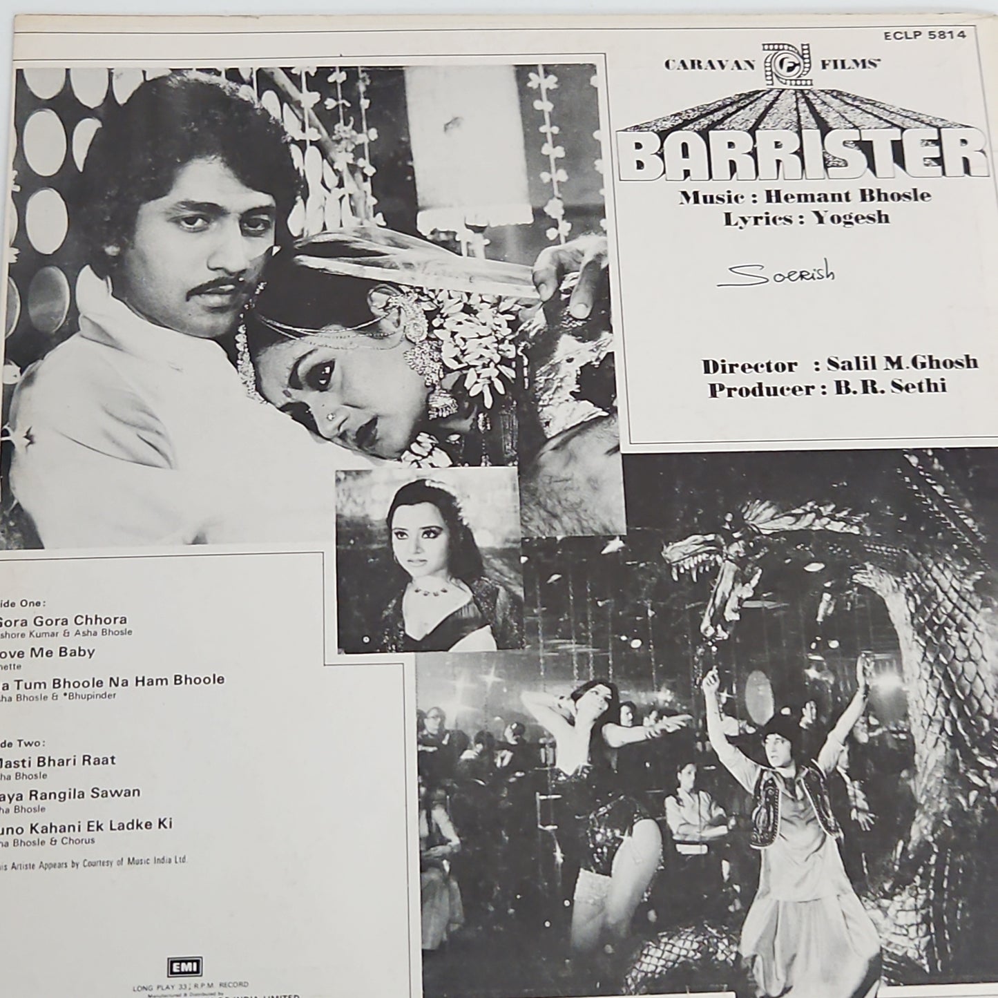 Barrister - Hemant Bhosle, Yogesh- -  in excellent to near mint Rare.