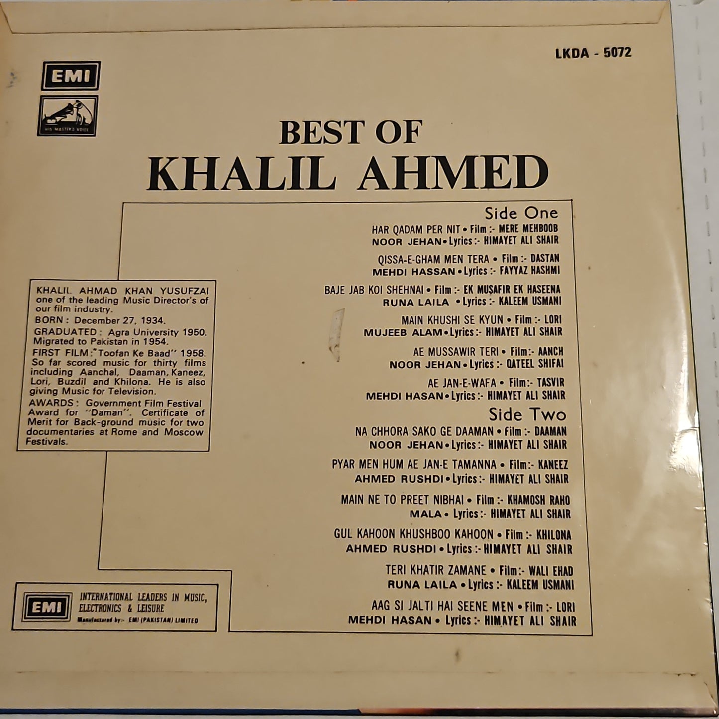 Best of Khalil Ahmed in excellent