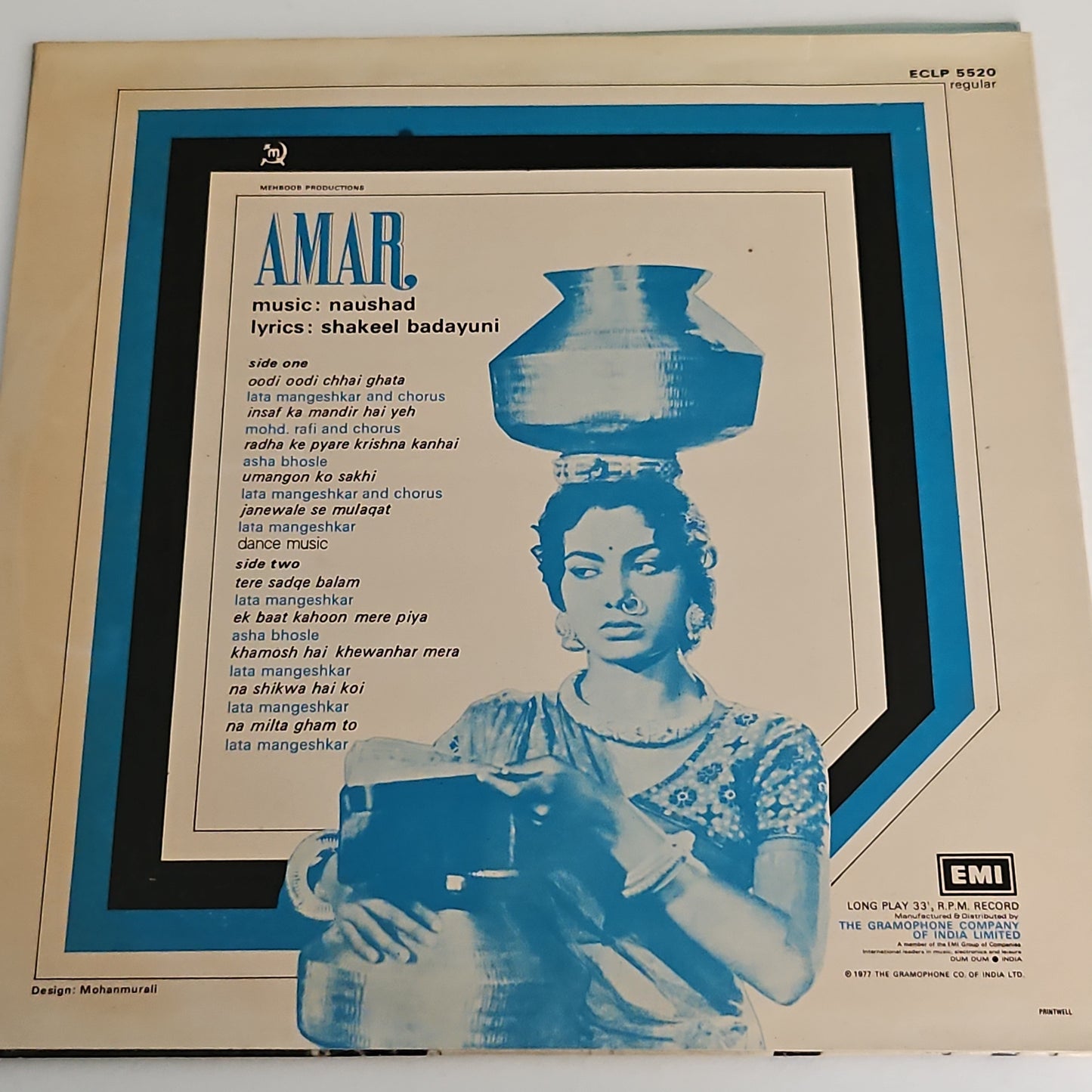 4  Lps of Great Maestro NAUSHAD Andaz, Amar, Mela and Dastan in Pristine