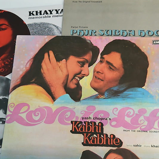 3 lps Classic Khaiyyam, Kabhi Kabhie, Phir Subah Hogi and Hits of Khaiyyam in Near mint and pristine