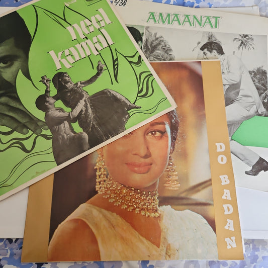 3 lps Classic Ravi for Manoj Kumar Amanat, Neel Kamal and Do Badan in Near mint and pristine