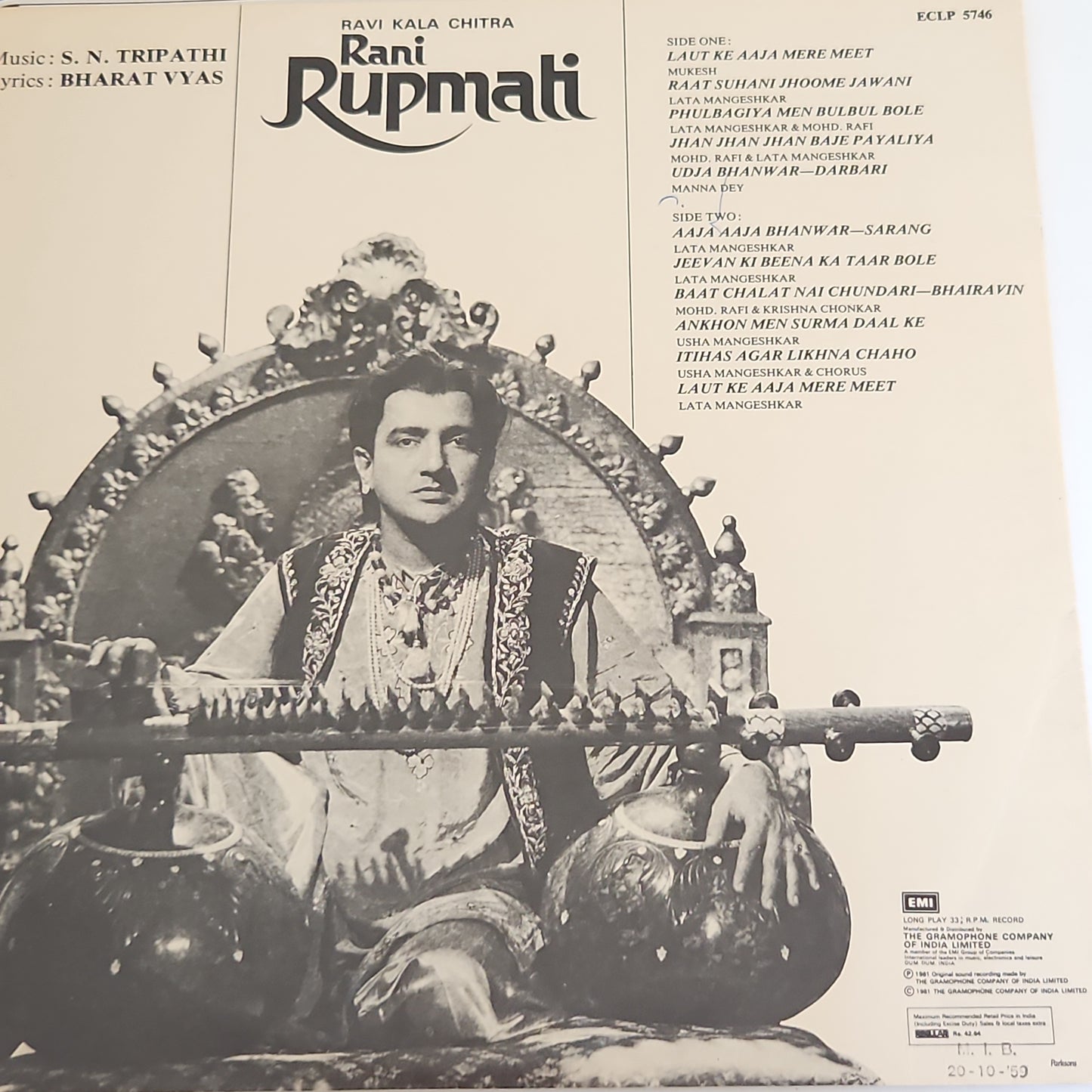 3 lps All time Classics Nagin, Anarkali and Rani Rupmati in Near mint and pristine