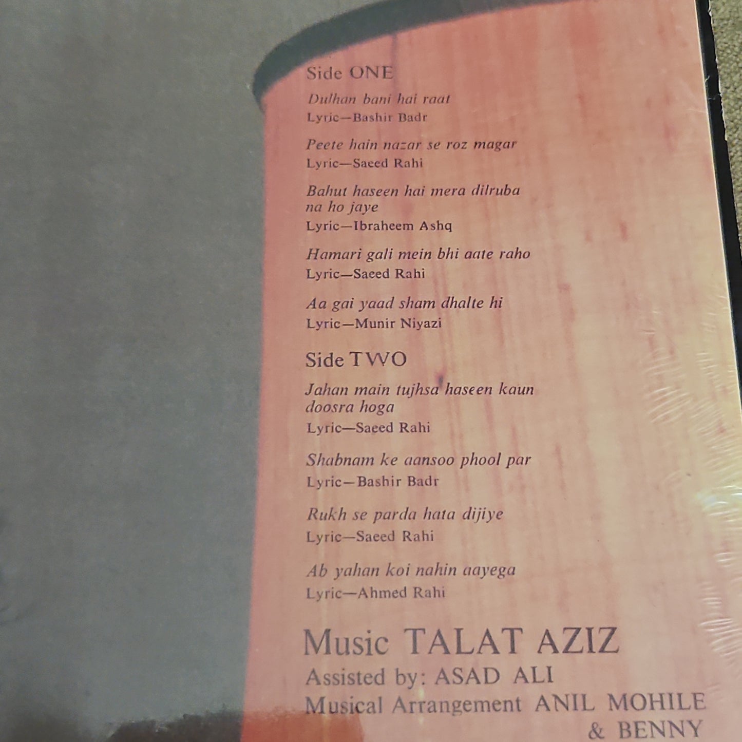 2 Albums with 3 LPs Ghazals Collection Talat Aziz near mint