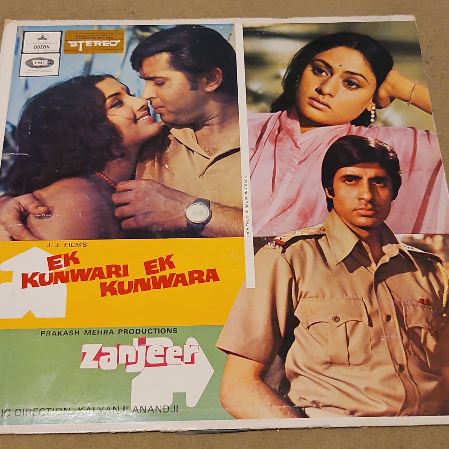 Zanjeer and Ek Kunwara Ek Kunwari - Music by Kalyanji Anandji in Excellent - Heavy ODEON