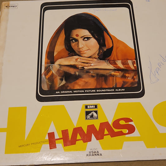 Hawas- Usha Khanna Clasic 1st edition red dog HMV in excellent to NM condition