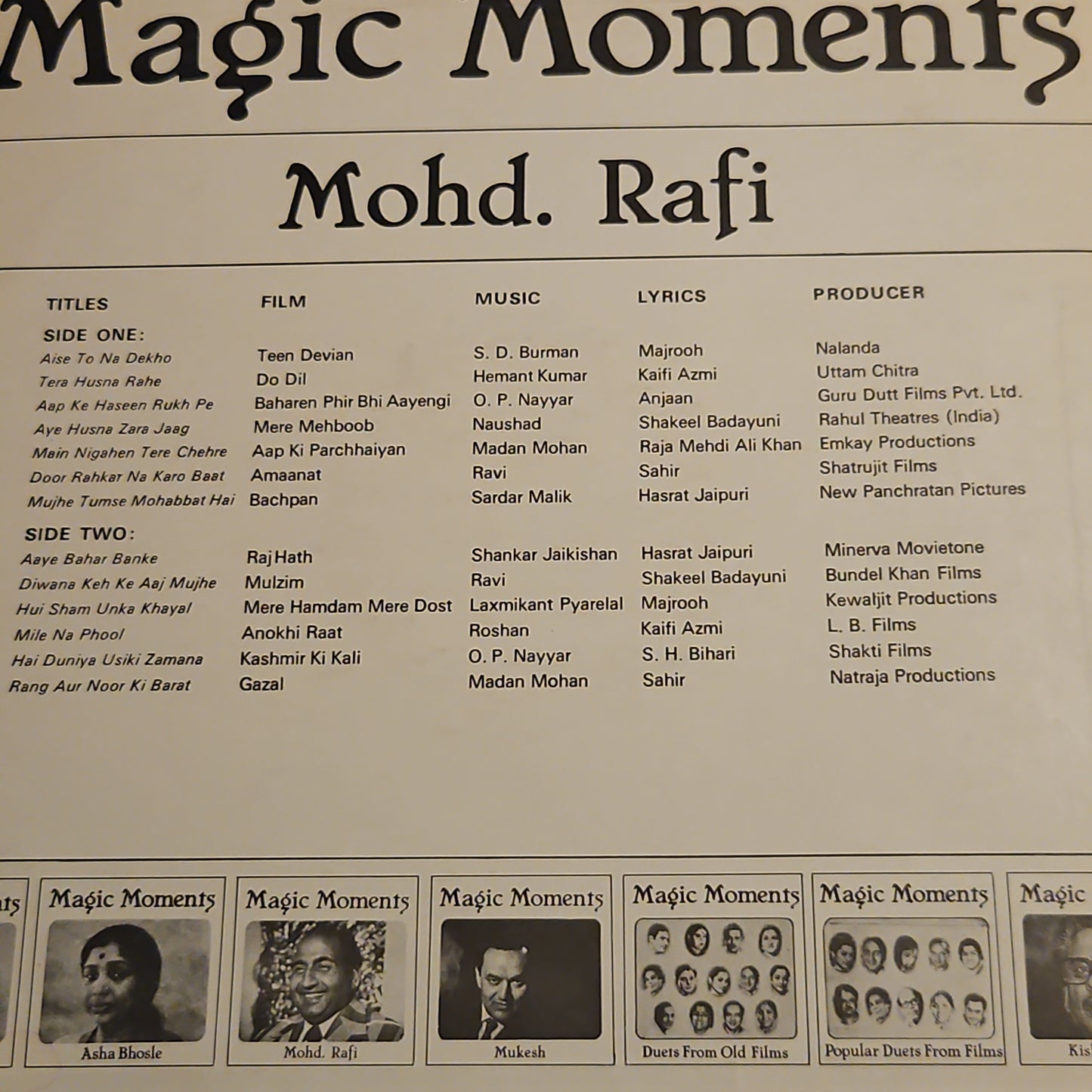 Magic Moments of Mohd Rafi - near Mint Condition