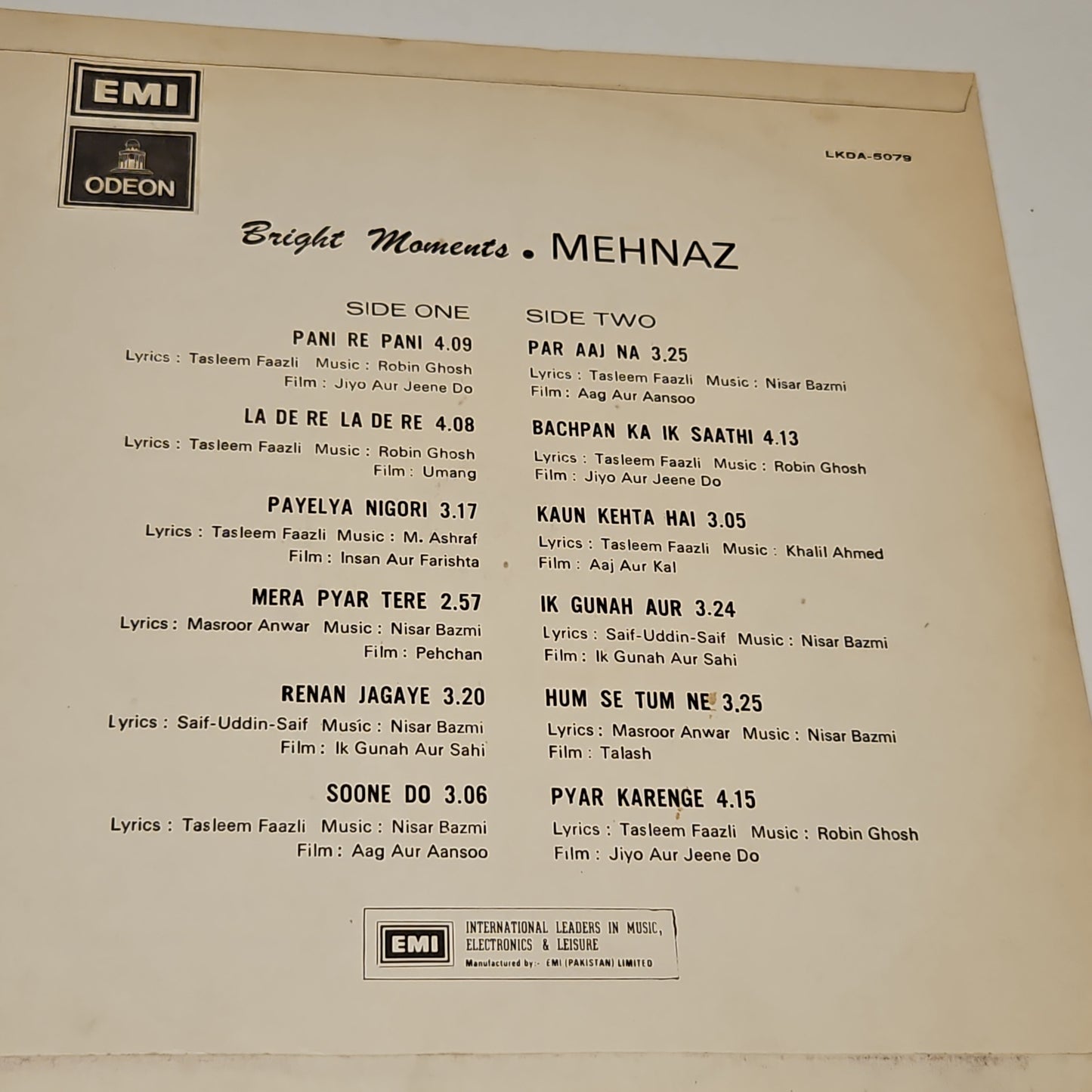 Bright Moments - Mehnaz in Near Mint condition