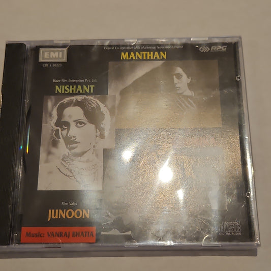 Manthan / Nishant / Bhumika / Junoon Audio CD made England. Sealed