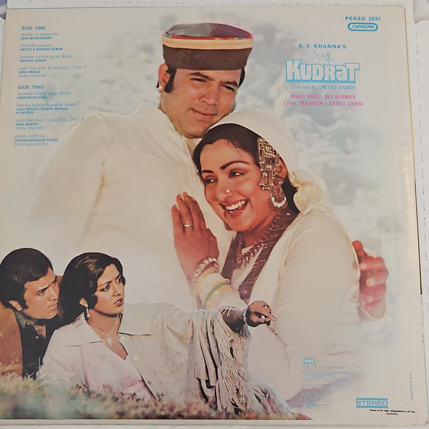 Kudrat - Music by R D Burman superhit record  in near mint condition in Supreme Stereo