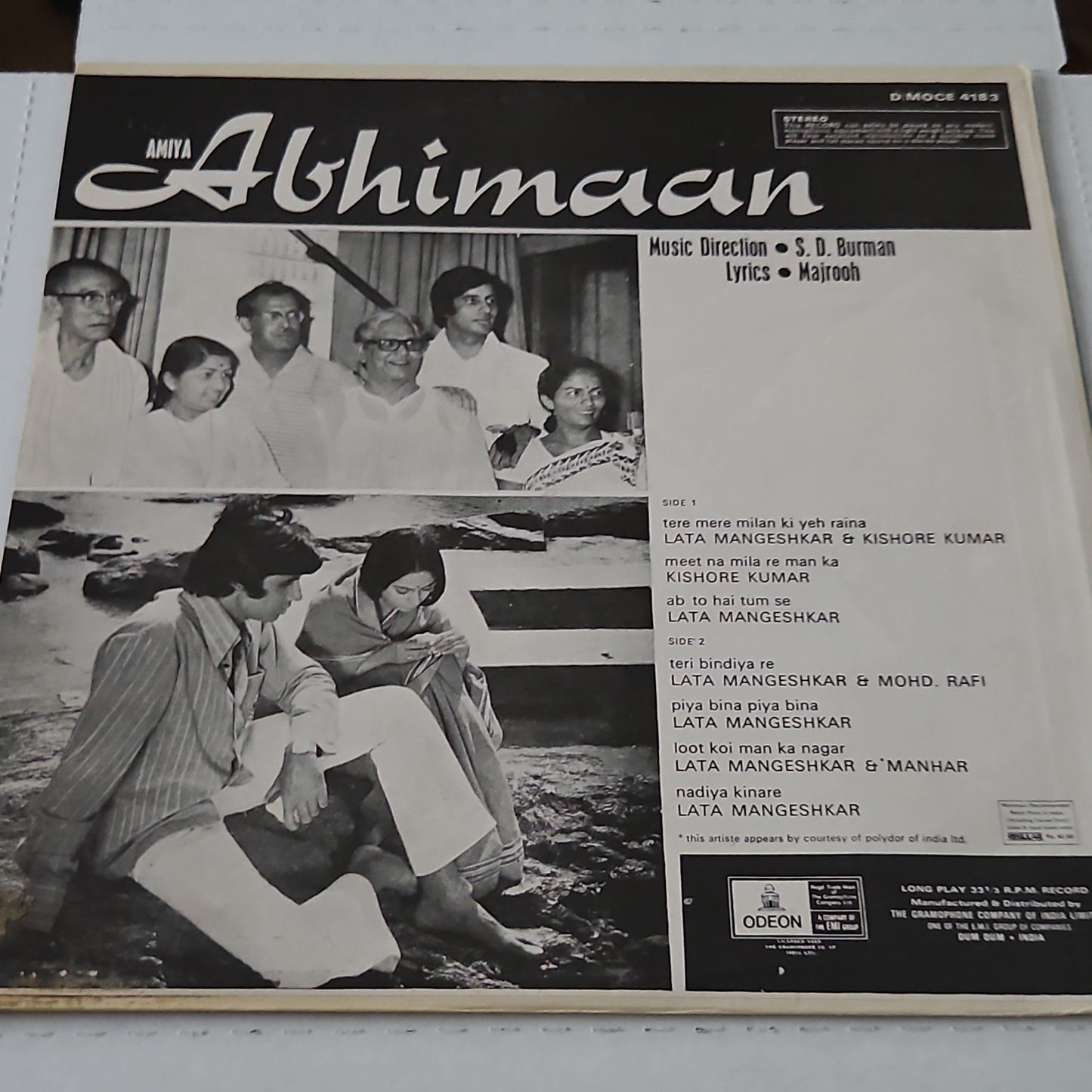 Abhimaan - Original Soundtrck by S. D. Burman in pristine condition near mint