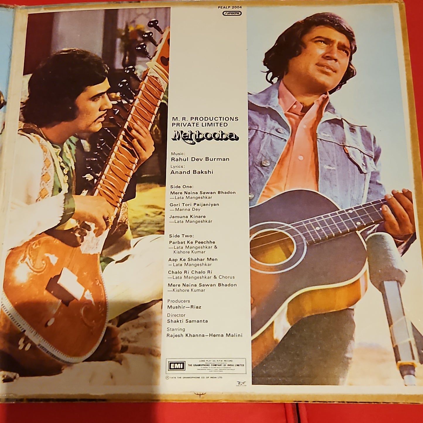 Mehbooba - 1st Red Dog logo Edition R. D. Burman Supreme Gatefold in VG+