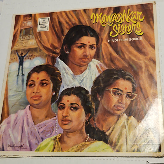 Mangeshkar Sisters - Collectible Rare 1st ed. Odeon double-ring in VG+
