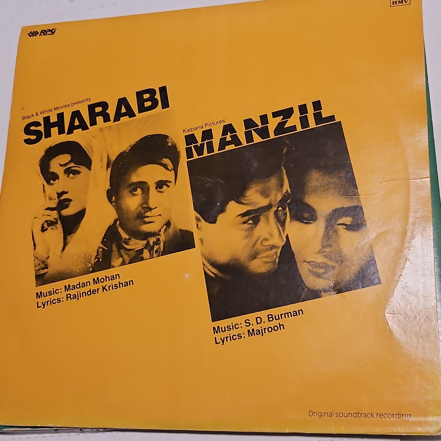 Sharabi and Manzil 2-in-1 ,  S D burman, Madan Mohan superhit album in VG+