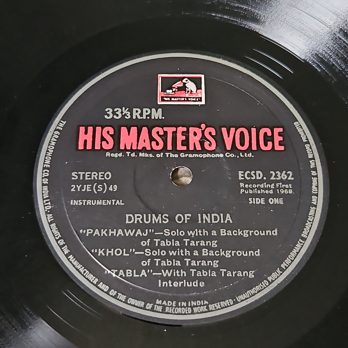 Drums Of India - J P Ghosh -1st edition in near mint