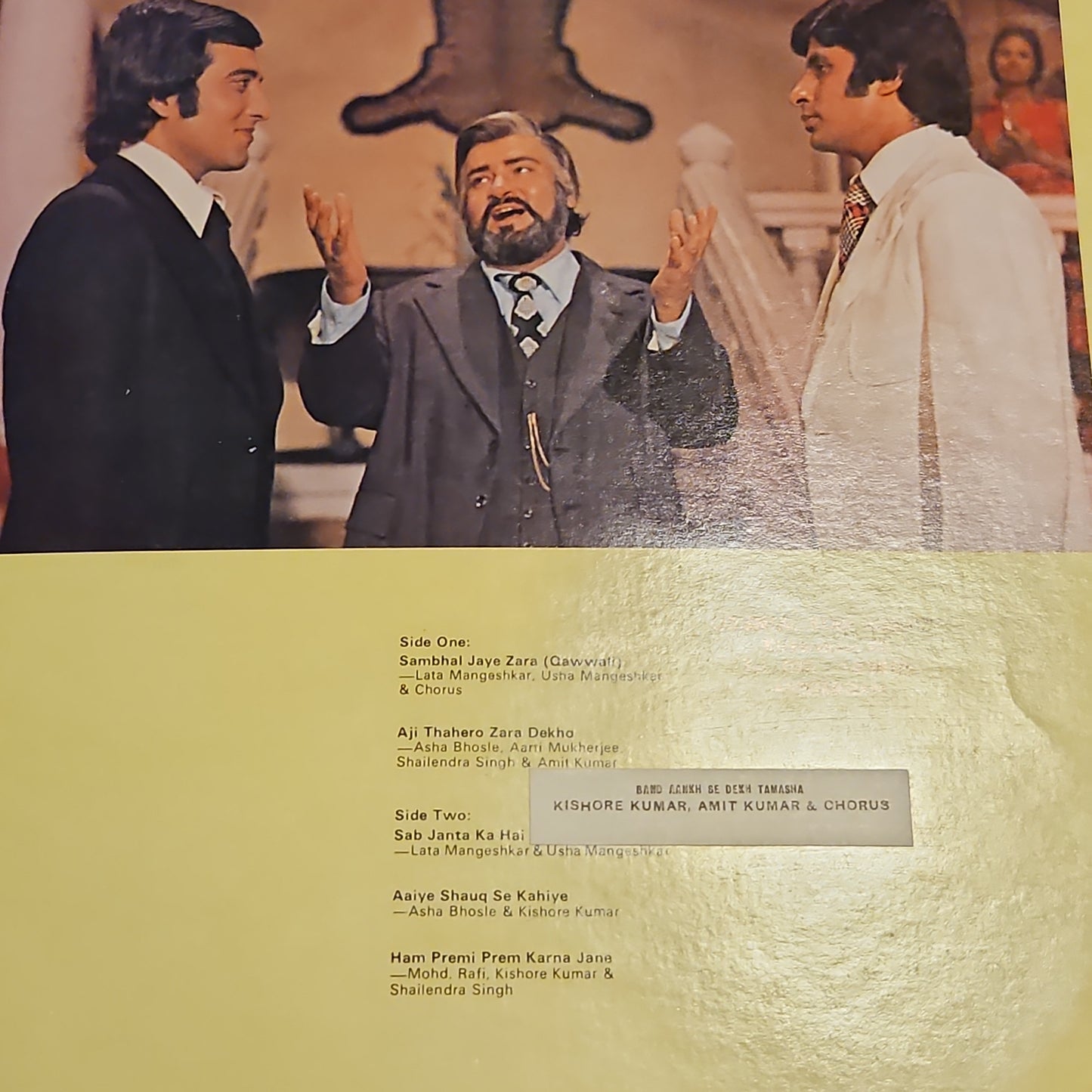 3 lps Amitabh Gatefold Lps collection Desh Premee , Suhaag and Parvarish IN near mint with original sleeves