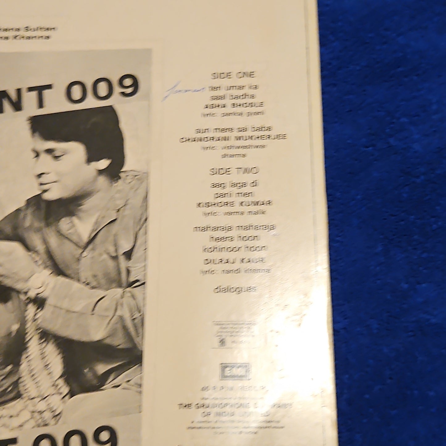 Agent 009 - Sonik Omi Rare album 45 rpm LP in near mint condition