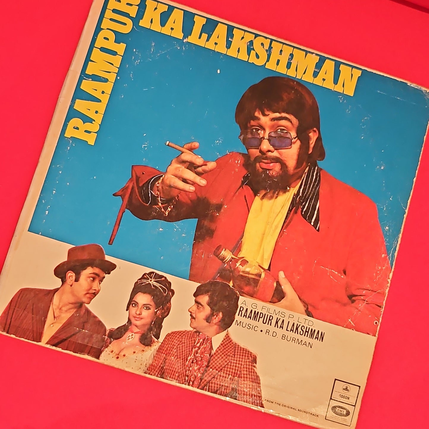 Raampur Ka Lakshman - R D Burman Superhit 1st Edition Double ring Odeon in VG+