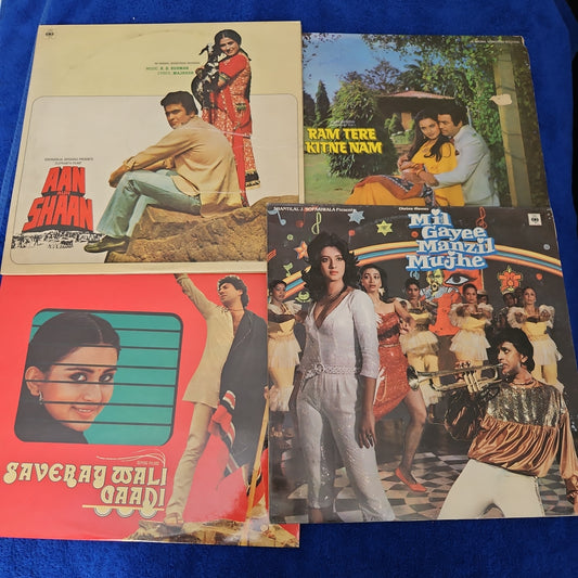 4 Records R D Burman and CBS label Superhit Acoustic Pack in excellent to near mint See description