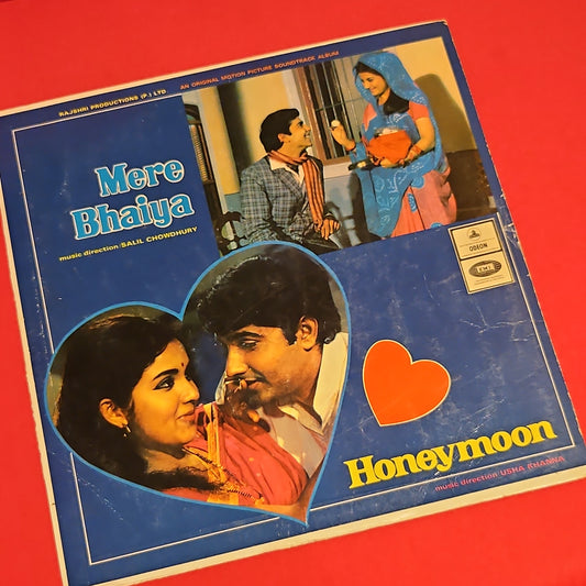 Mere Bhaiya / Honeymoon  - 1st Ring odeon  Music by Salil Chowdhury / Usha Khanna in Excellent condition