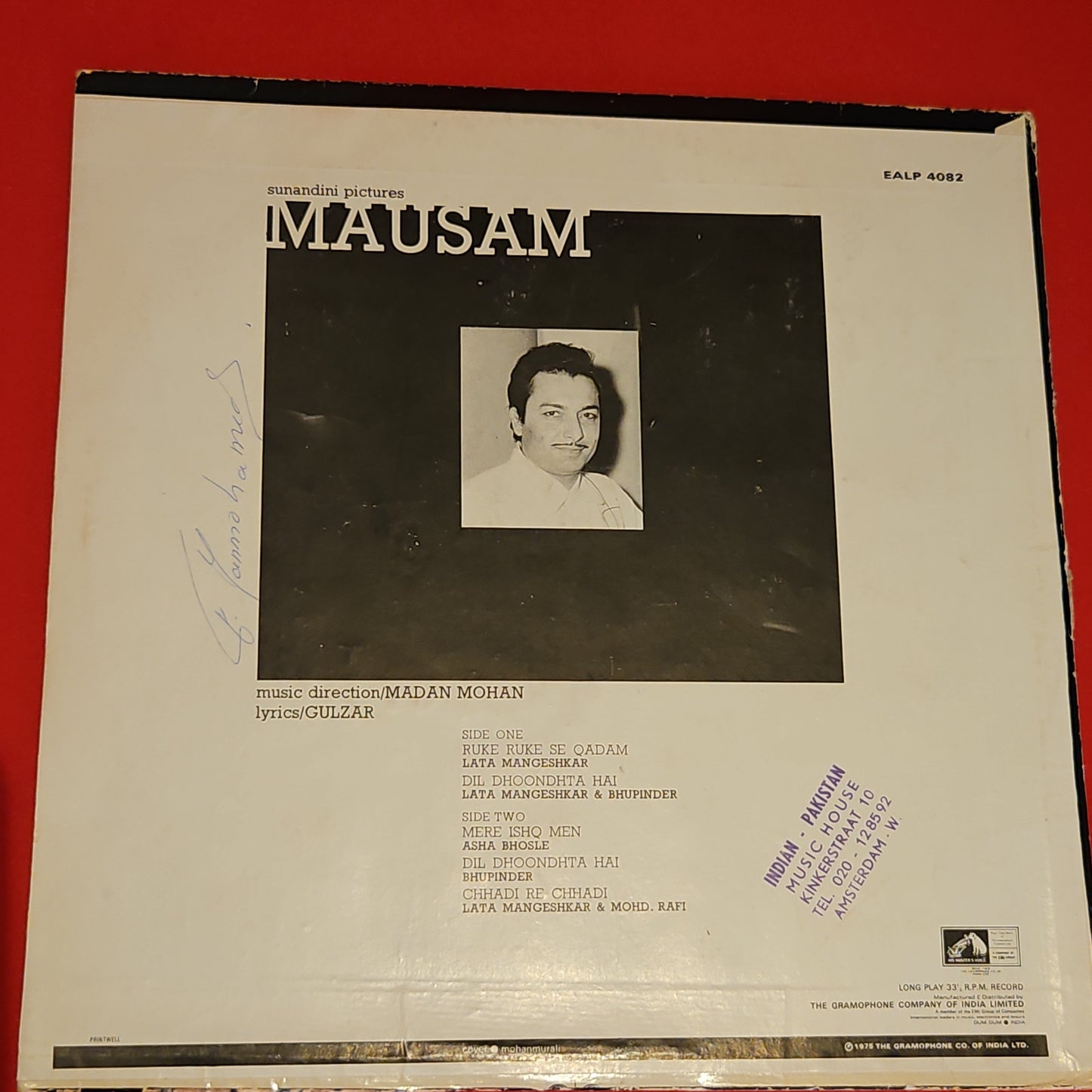 Mausam -  Madan Mohan, Gulzar superhit classic in near mint condition