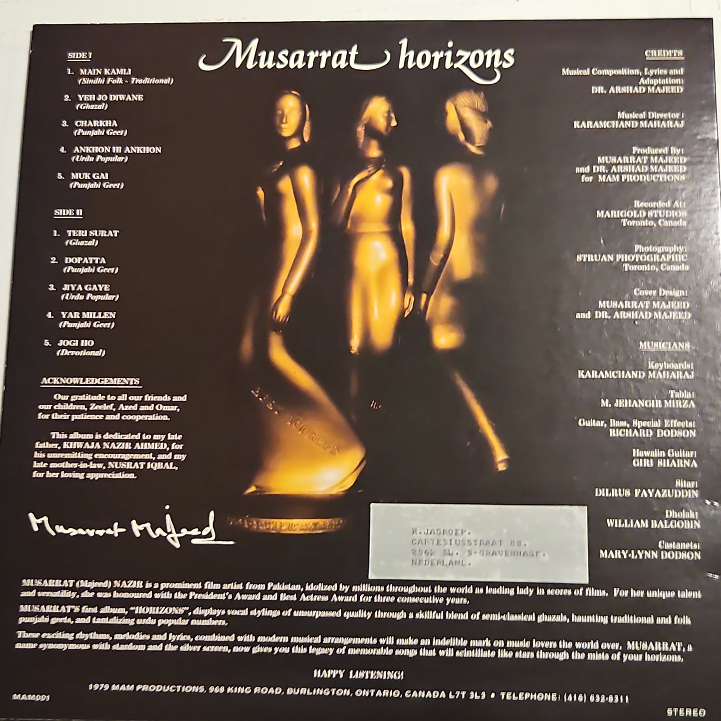 Musarrat - Horizons in near mint