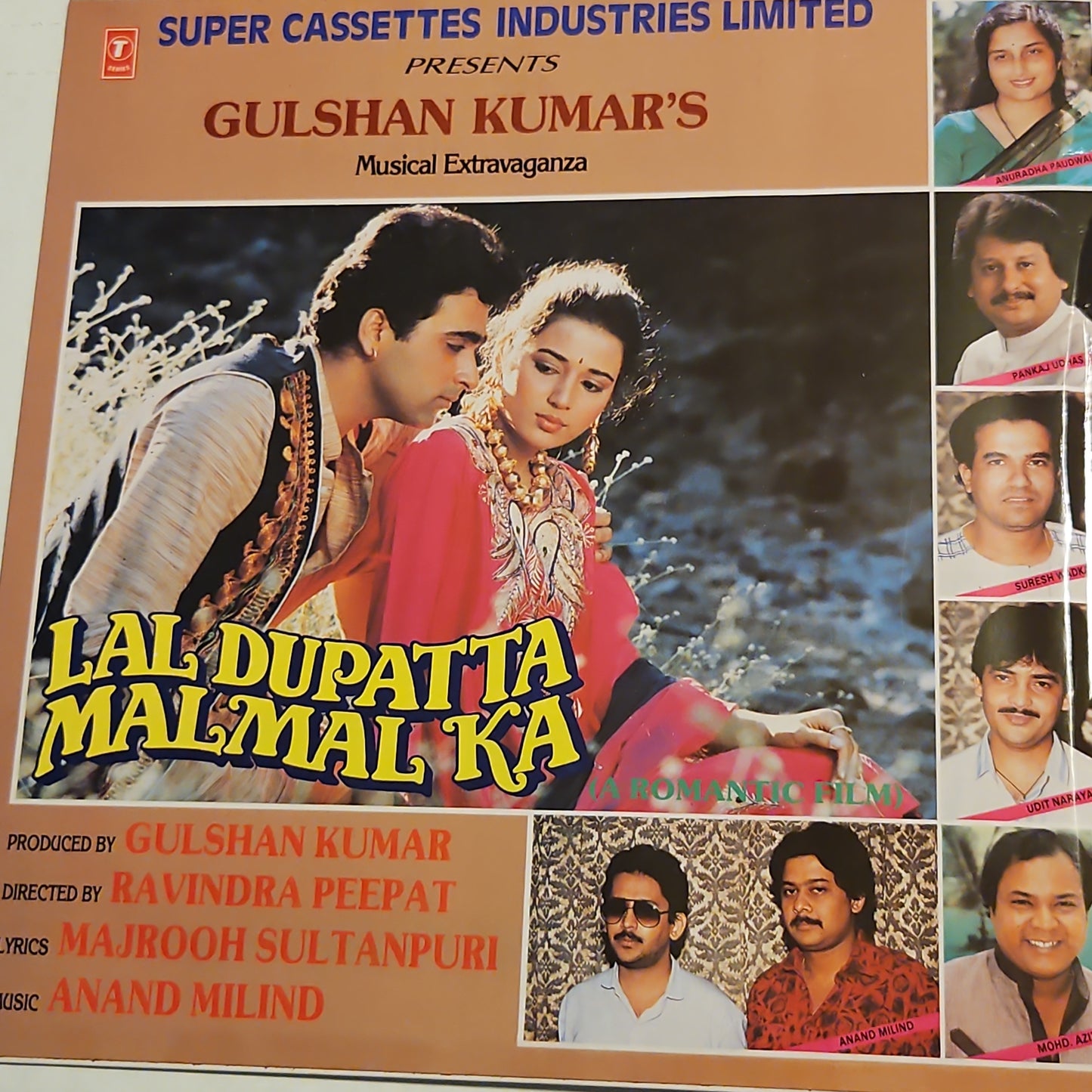 Lal Dupatta Malmal Ka - 90s superhit- Music by Anand Milind Near mint pristine Gatefold edition