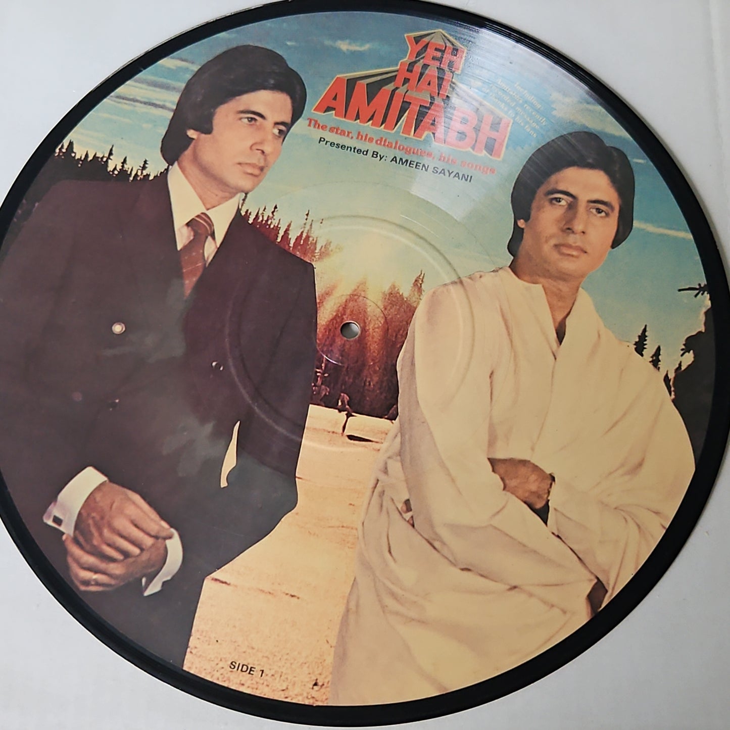 Amitabh Picture Disc for collection - presented by Amin Sayani Songs amd Dialogues in Vg+